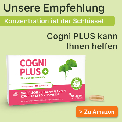 Unsere Empfehlung: Cogni PLUS - Der Gehirnkomplex