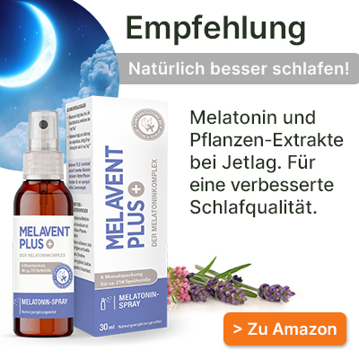 Unsere Empfehlung: Melavent PLUS Melatonin-Spray