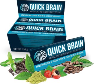 Quick Brain - Natürliches Koffein mit Langzeiteffekt