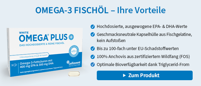 Unsere Empfehlung: White Omega PLUS Fischöl